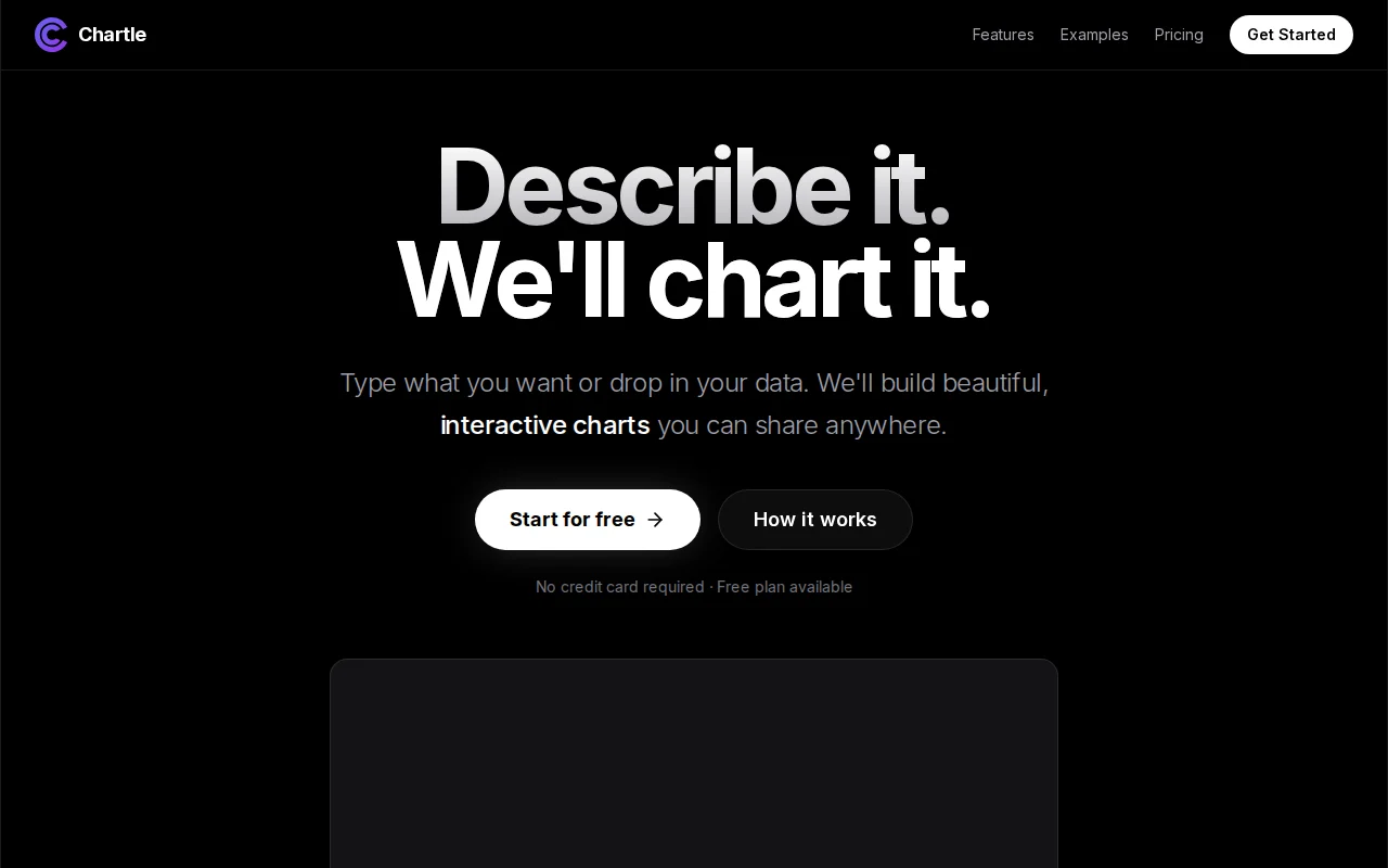Chartle – Describe a chart in plain English and it creates it
