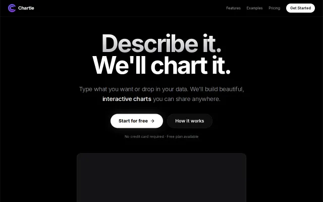 Chartle – Describe a chart in plain English and it creates it
