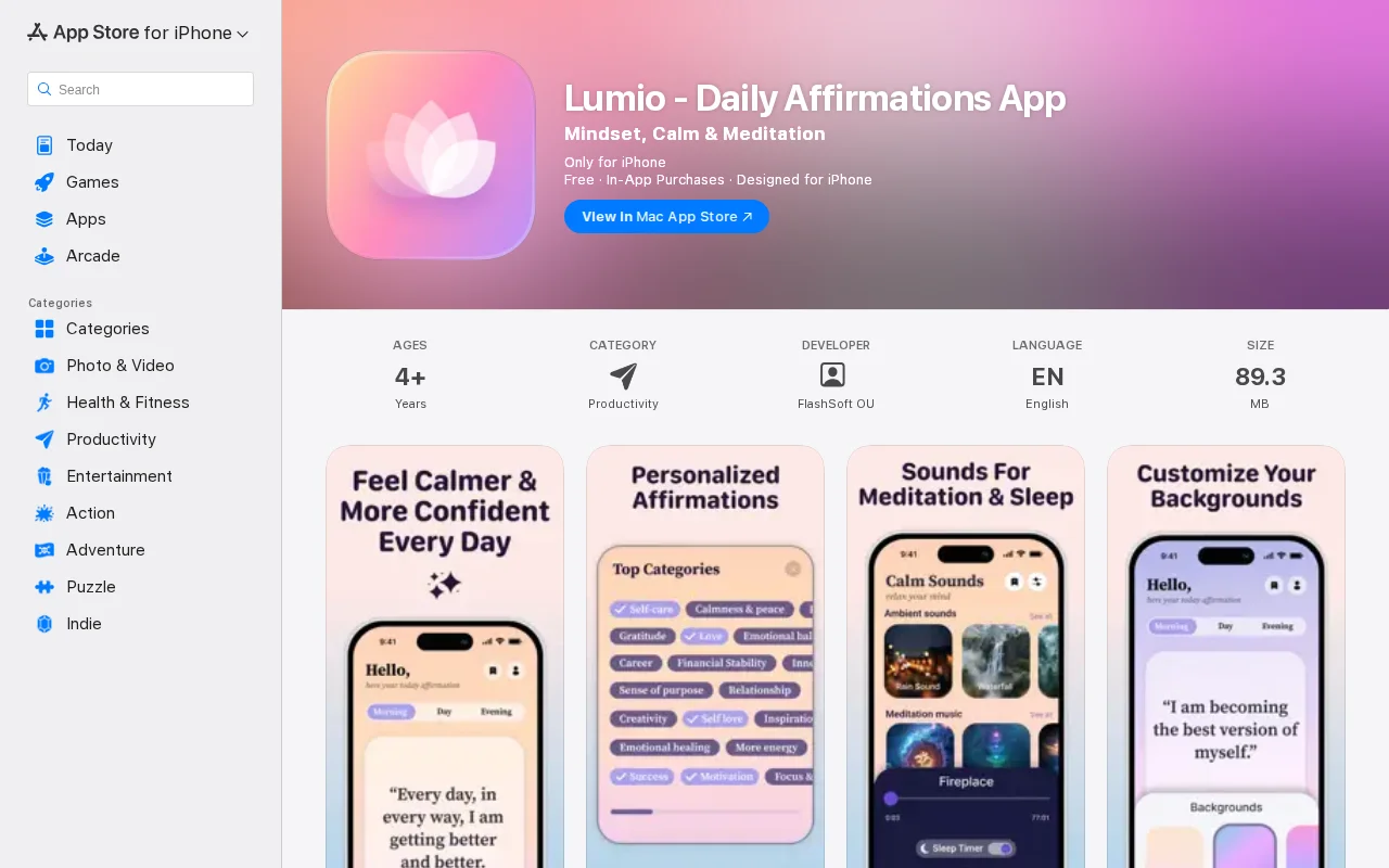 I built a daily affirmation iOS app solo — what AI actually helped with