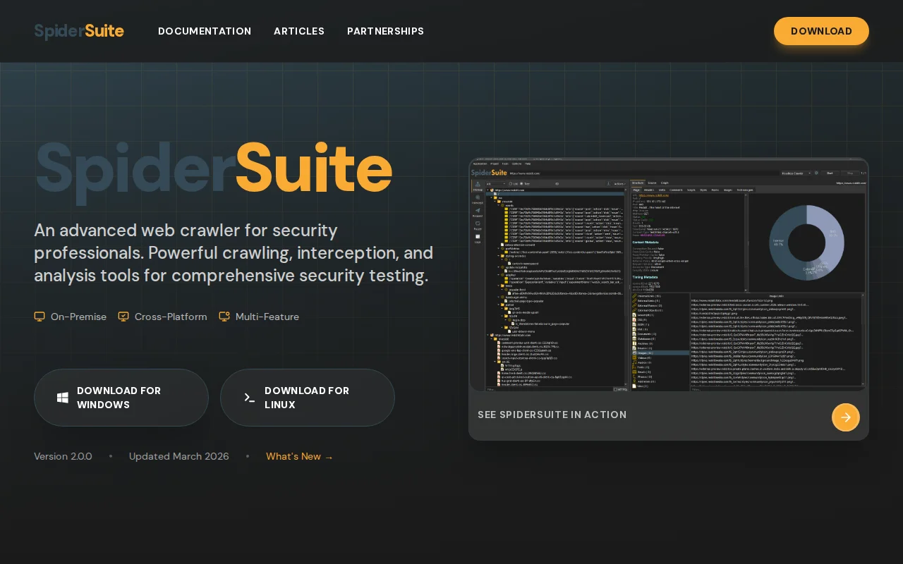 SpiderSuite – Multi-engine web crawler and proxy for security research