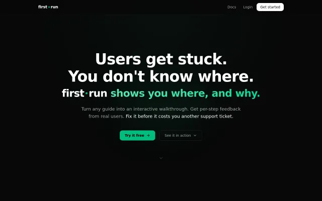Turn guides into interactive walkthroughs with step analytics