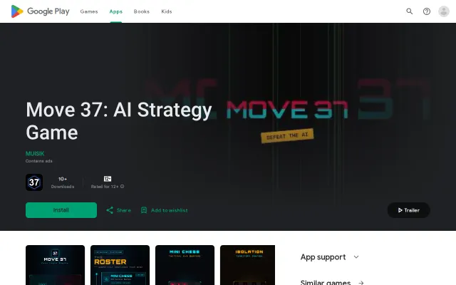 Move 37 – A strategy game inspired by AlphaGo's Move 37