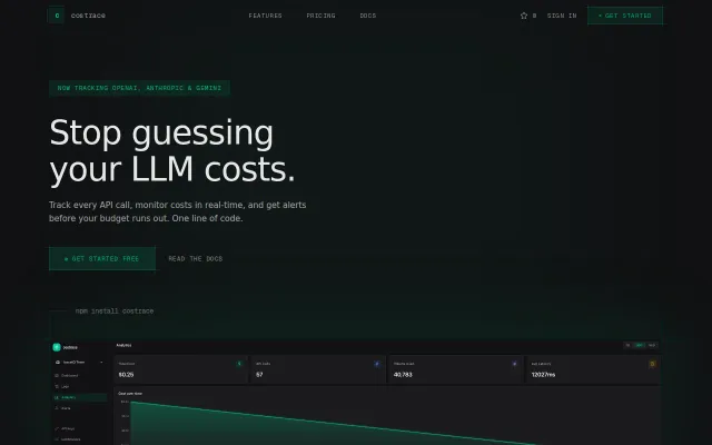 Costrace – Open-source LLM cost and latency tracking across providers
