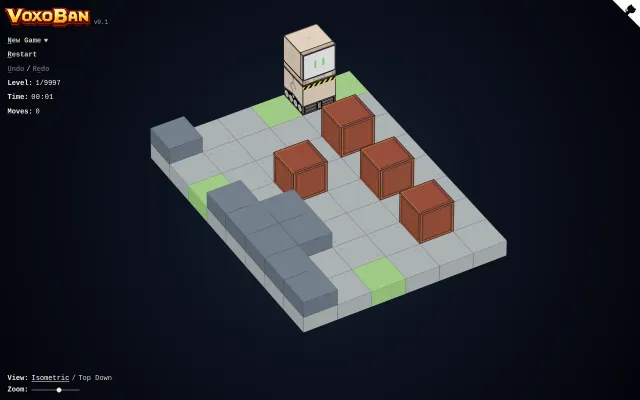 3D Sokoban, Built in CSS