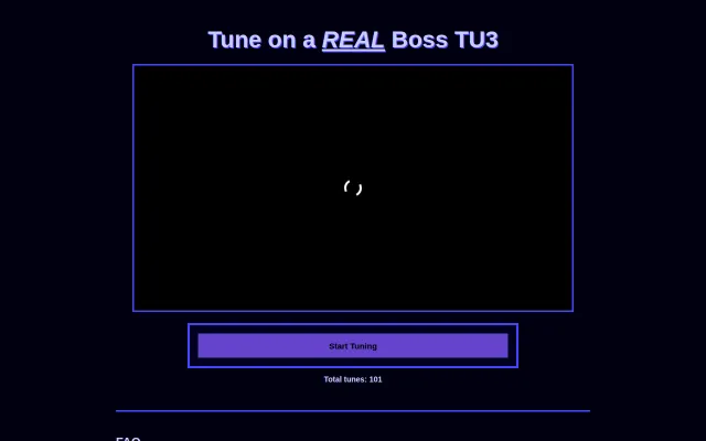 Tune on a real Boss TU-3