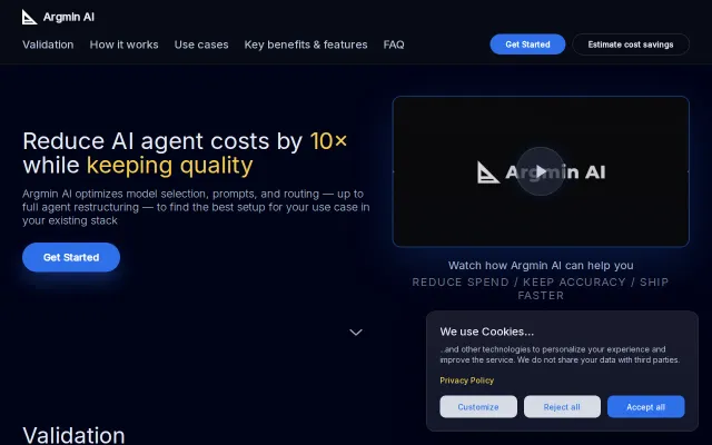 Argmin AI, system level LLM cost optimization for agents and RAG