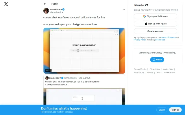 LM Canvas – current chat interfaces suck, so I built a canvas for LLMs