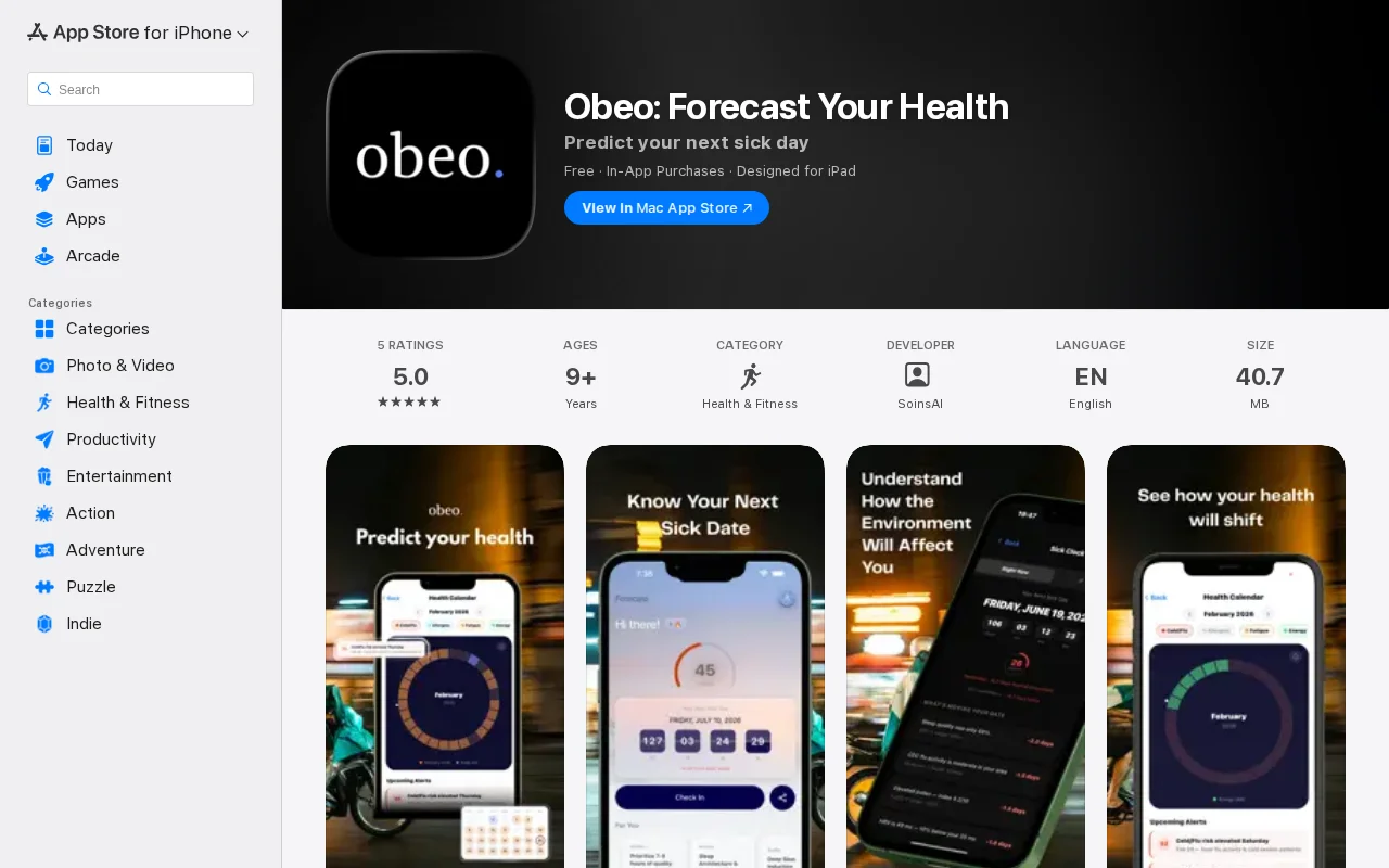 Sick Clock" by Obeo – Predict your next sick day