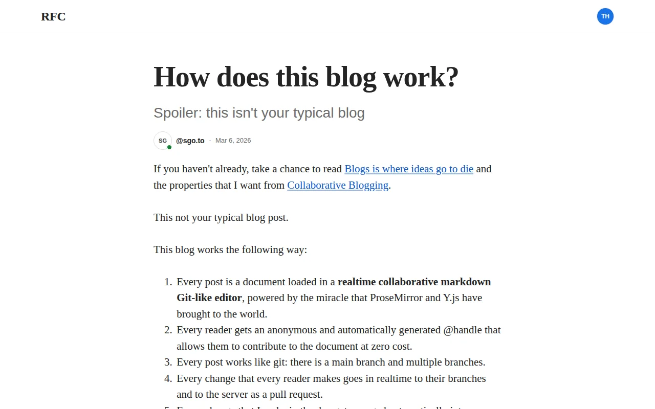 Collaborative Blogging