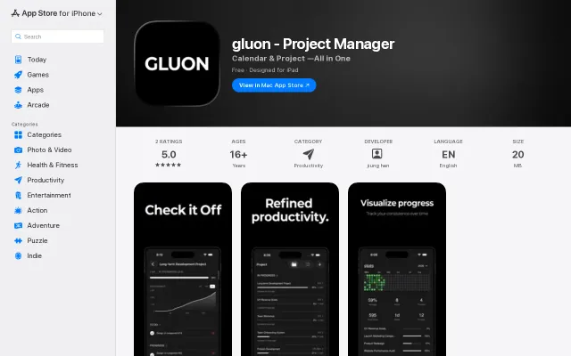 Gluon – Project management with impact-based task prioritization