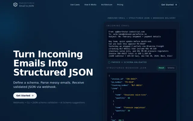 ParseForce – I got tired of brittle email parsers so I built this