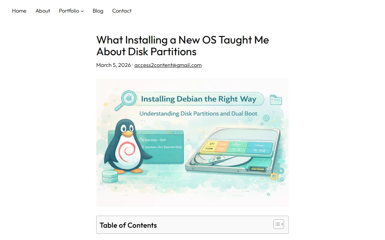 What Installing a New OS Taught Me About Disk Partitions