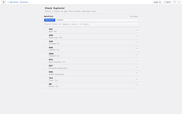 I built a financial terminal for investors (fundamentals, options)