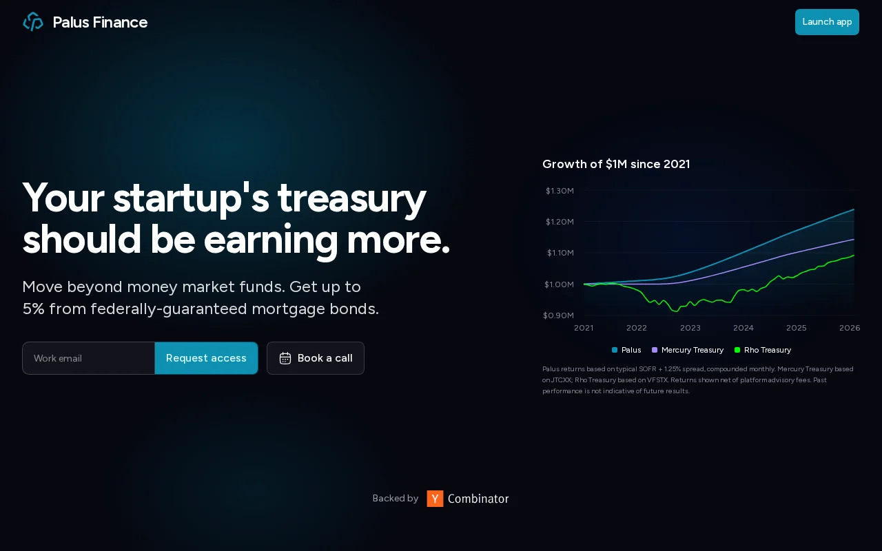 Palus Finance (YC W26): Better yields on idle cash for startups, SMBs
