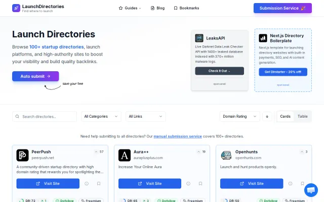 I made a free list of 100 places where you can promote your app