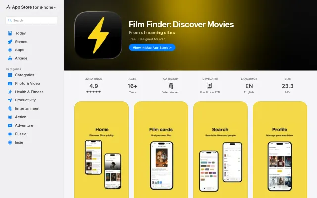 Film Finder – Solving decision paralysis and fatigue