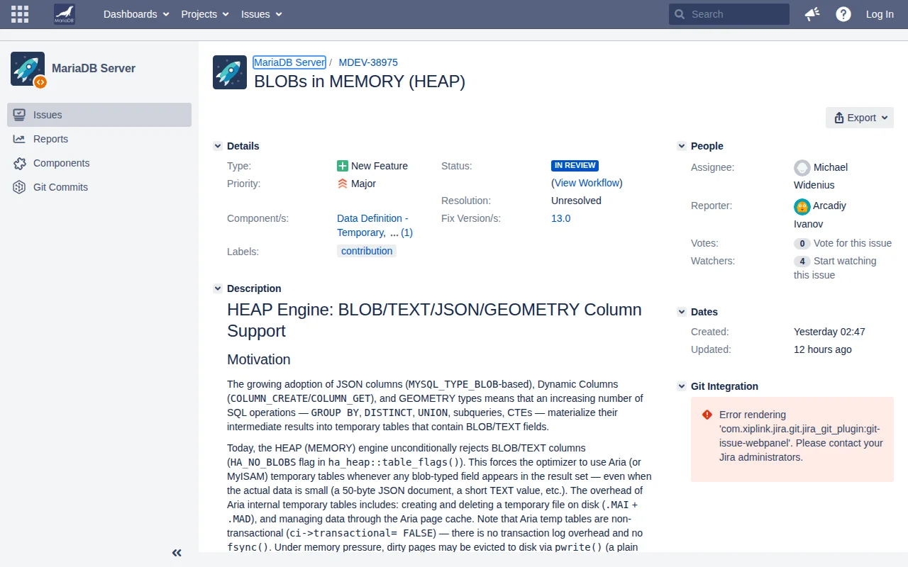 BLOBs in MariaDB's Memory Engine – No More Disk Spills for Temp Tables