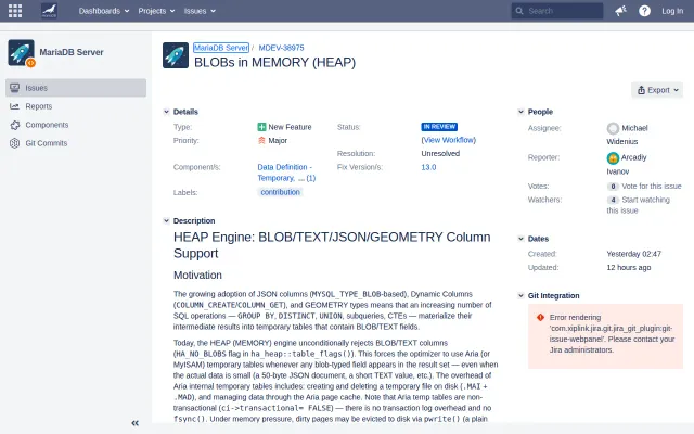 BLOBs in MariaDB's Memory Engine – No More Disk Spills for Temp Tables