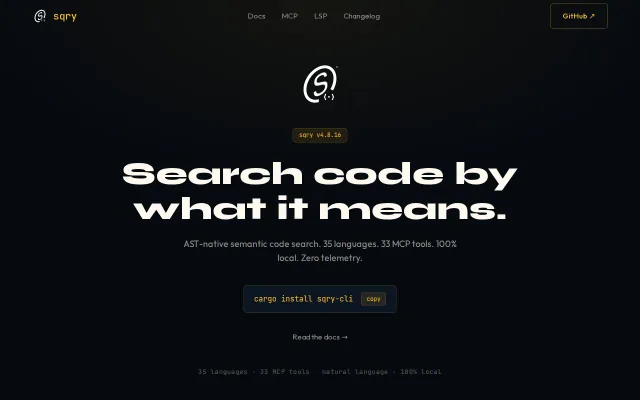 Sqry – semantic code search using AST and call graphs