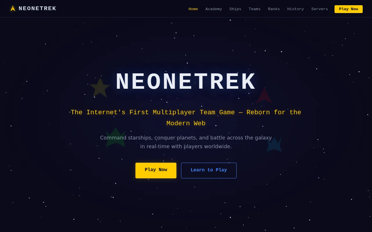 NeoNetrek – modernizing the internet's first team game (1988)