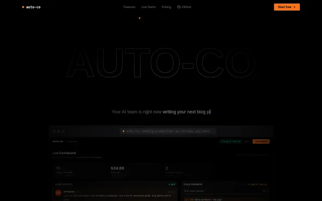 I built an autonomous AI company that runs itself (22 cycles, $36)