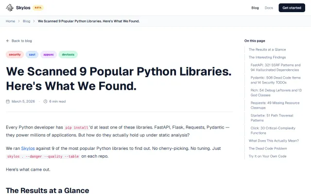 Skylos – A Python dead code finder benchmarked against 9 libraries