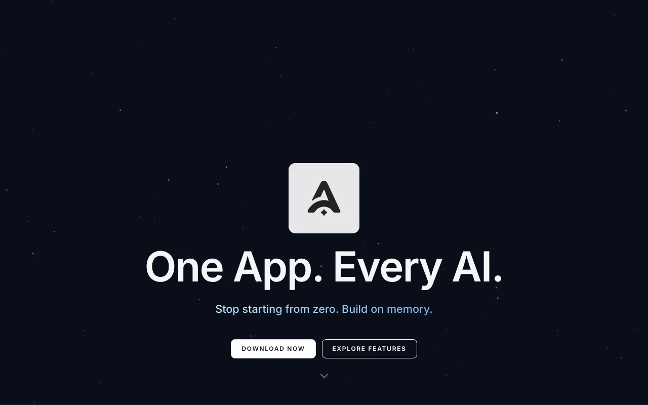 I built Asterode, a multi model AI app with memory and power features