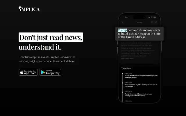 Implica – The news app that connects the dots for you