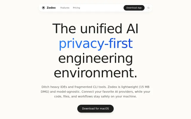 Zodex – AI Coding Environment