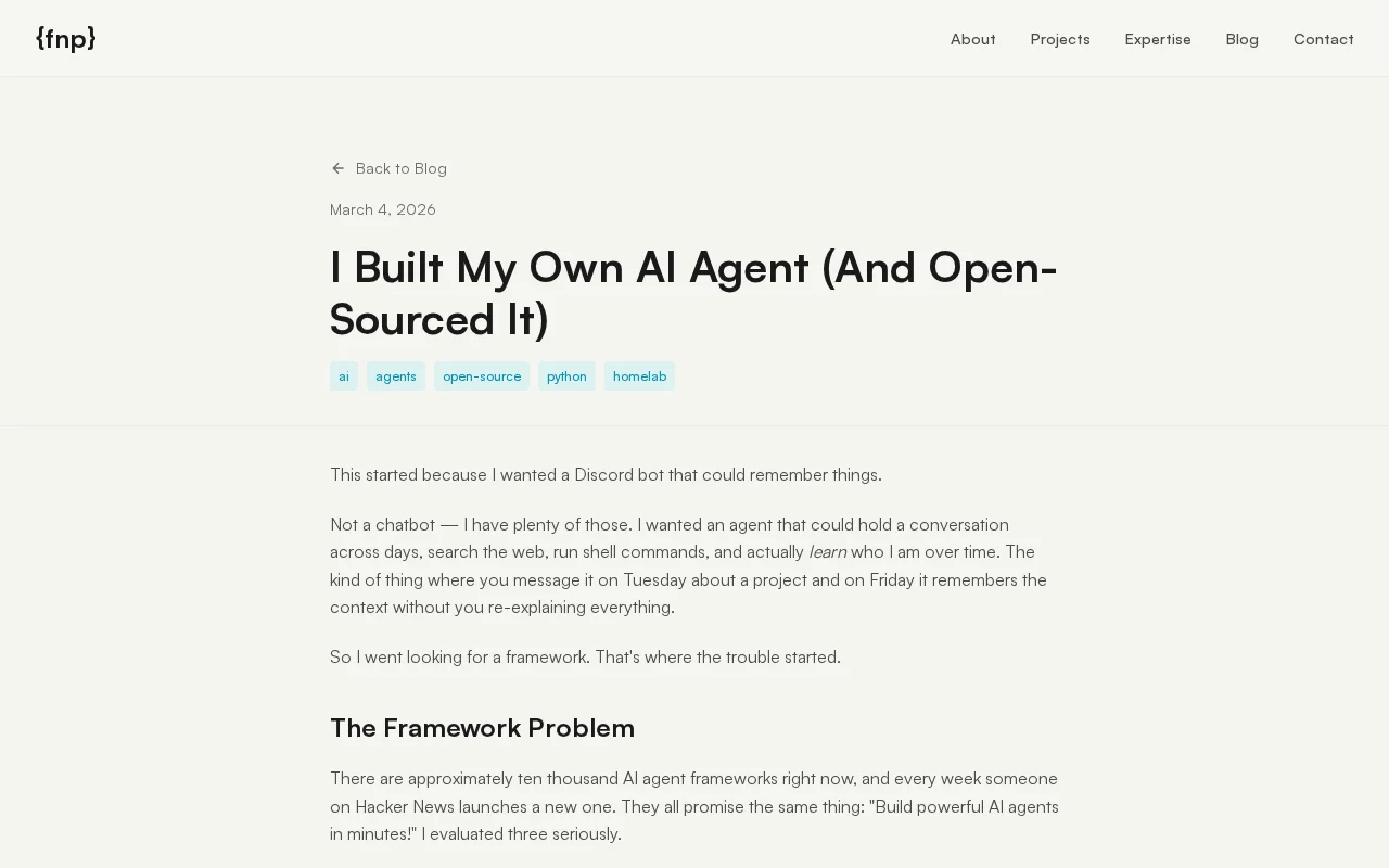 Luna Agent – Custom AI agent in ~2300 lines of Python, no frameworks
