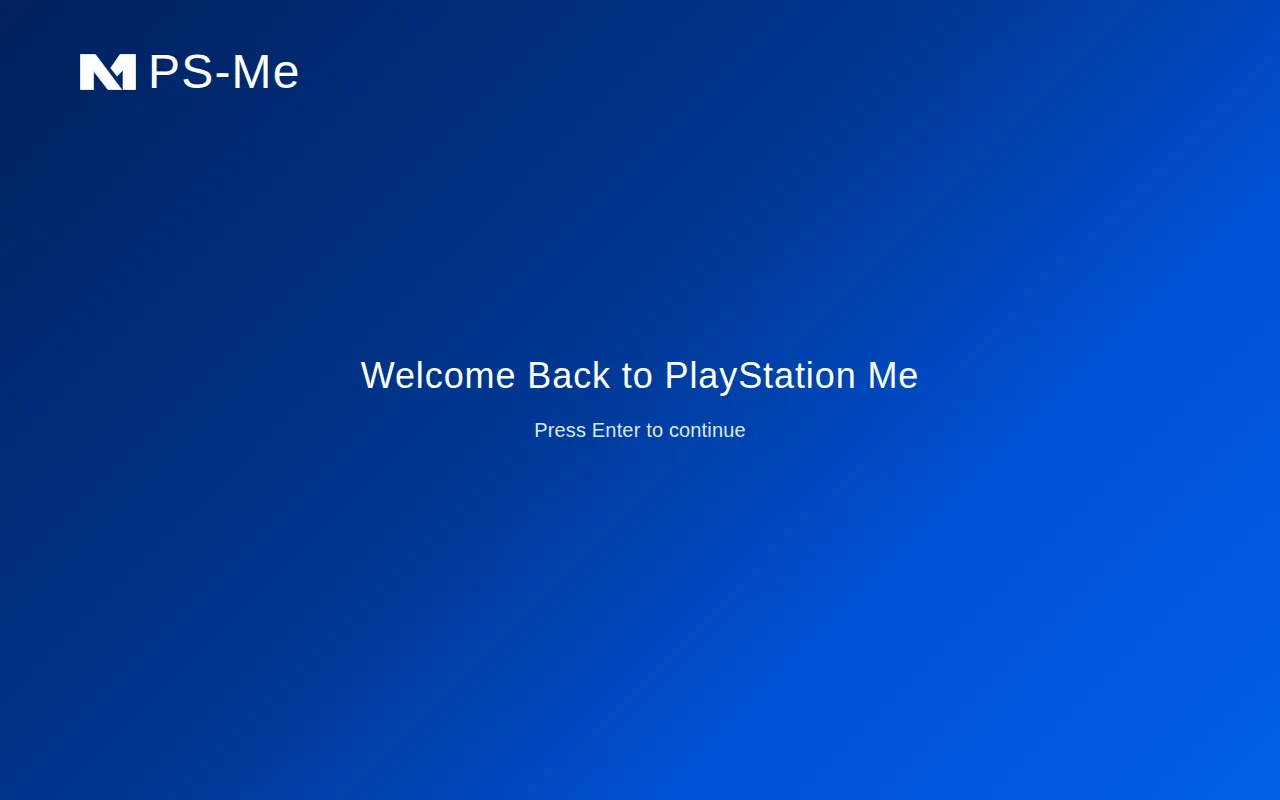 A PS4-inspired portfolio UI (requires laptop or larger screensize)