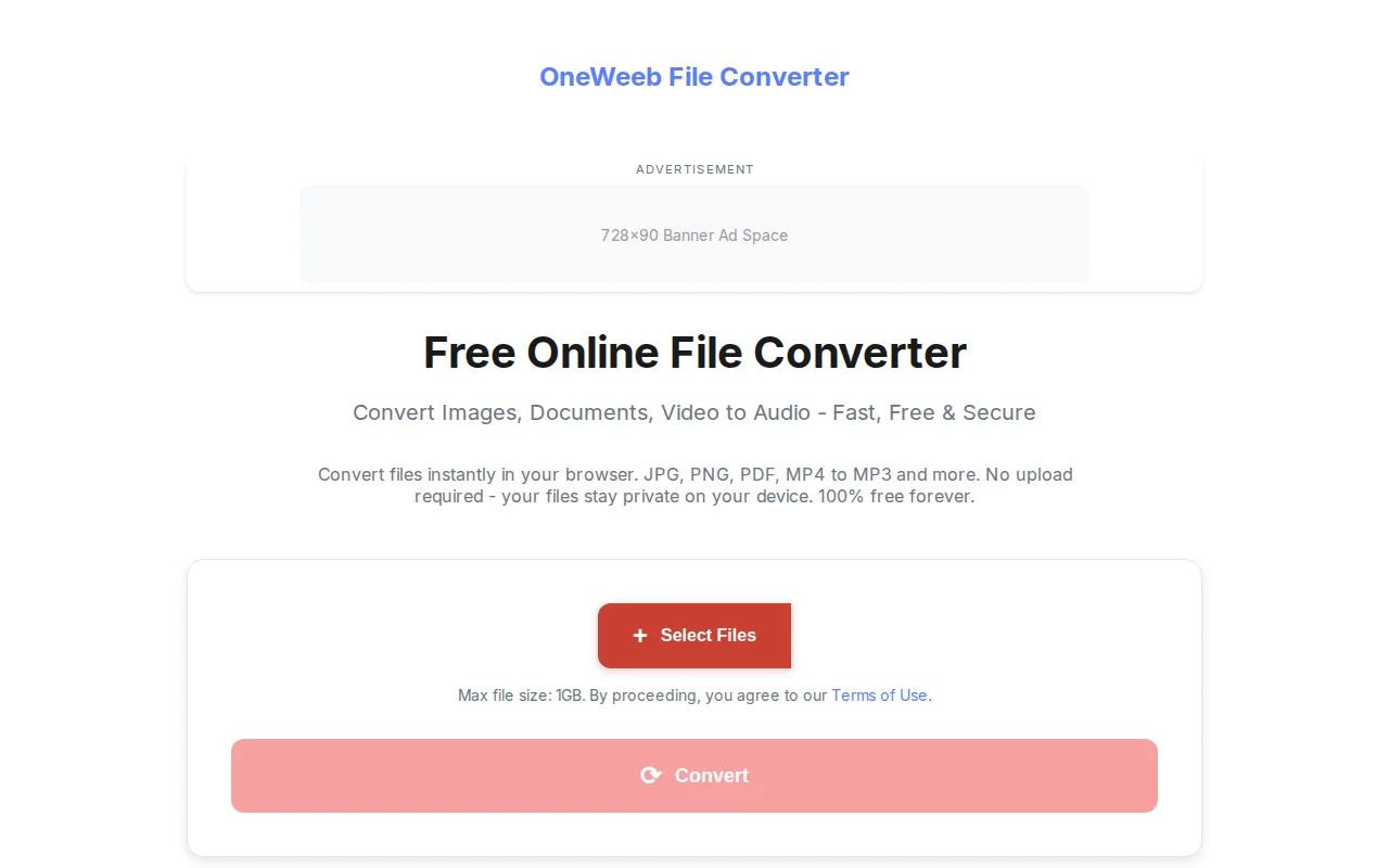 File converter that works with your Wi-Fi turned off