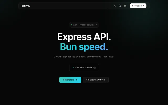 Bunway – Express-compatible web framework for Bun