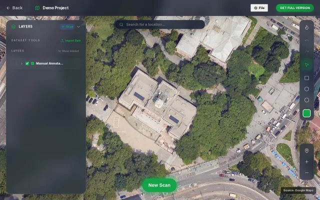 Satellite imagery object detection using text prompts
