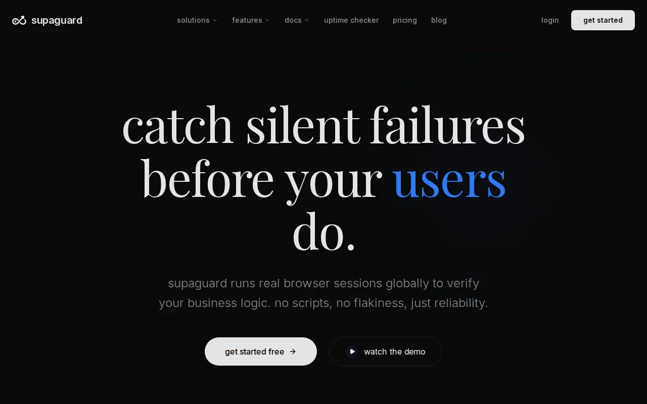 Supaguard – AI agent that writes and repairs Playwright tests