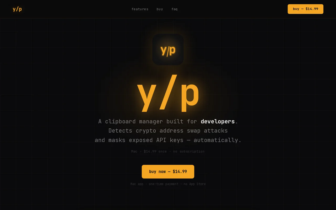 I built a clipboard mgr with crypto address swap attack detection