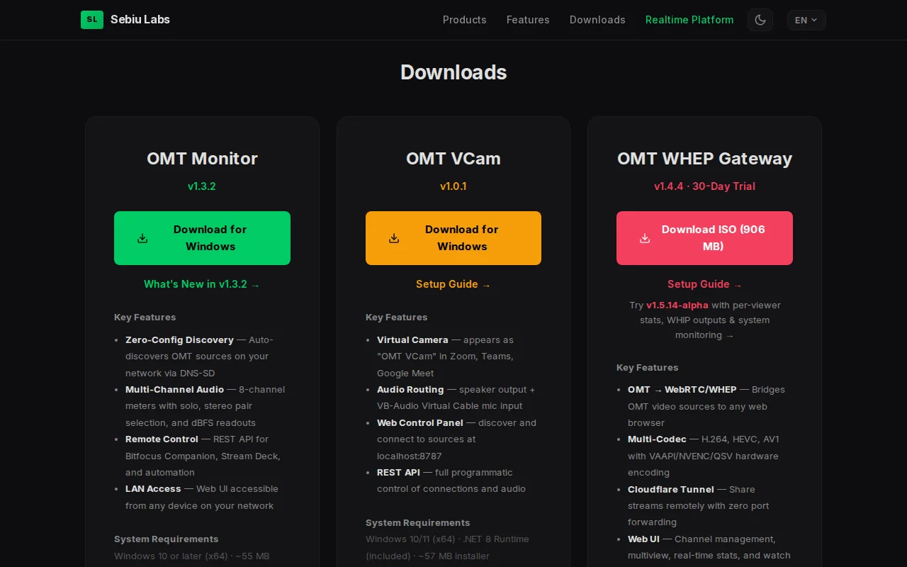 OMT WHEP Gateway – Stream live video to any browser via WebRTC