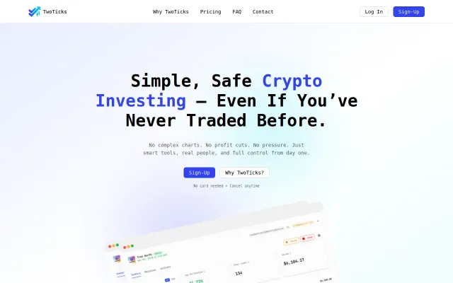 TwoTicks – automated crypto trading strategies