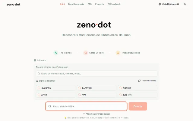 Zenòdot – Find if a book has been translated into your language