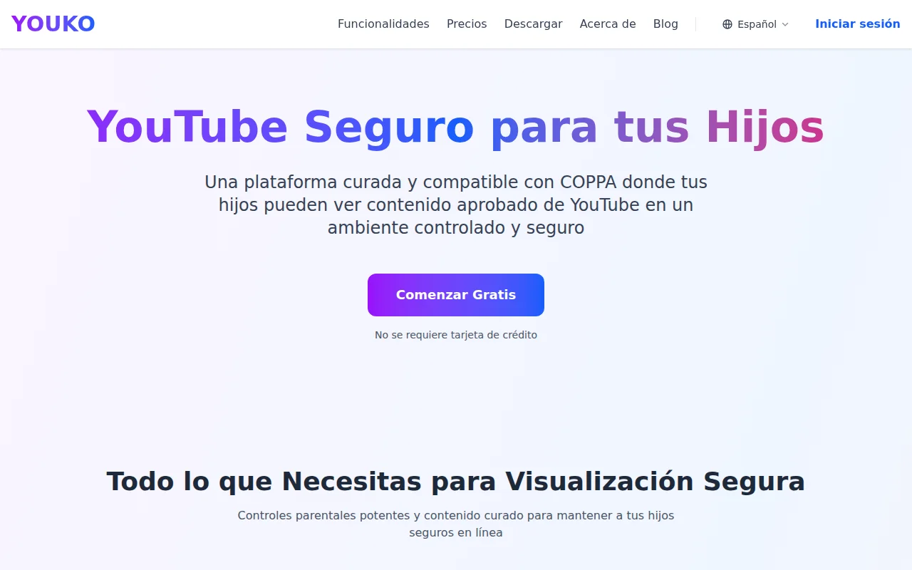 Youko – Parents pick YouTube channels, kids only see those