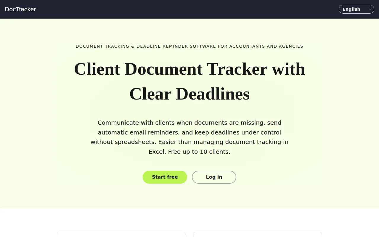 DocTracker – track client documents and send reminders