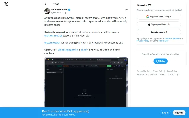 Manual code review and feedback loop for agents