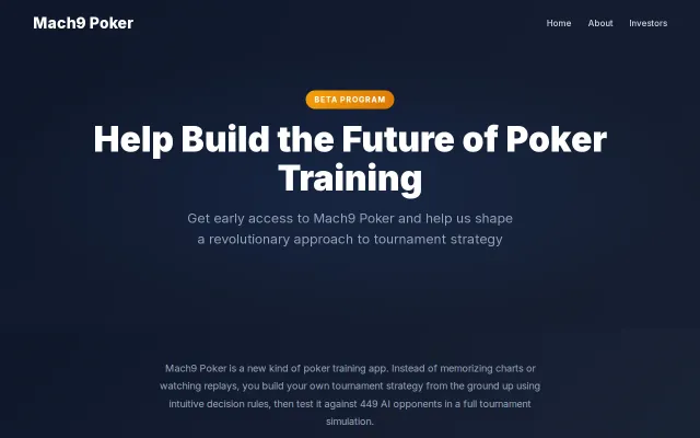 Mach9 Poker Beta