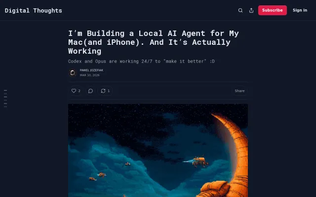 Familiar – Open-source local AI agent for macOS(and iOS)
