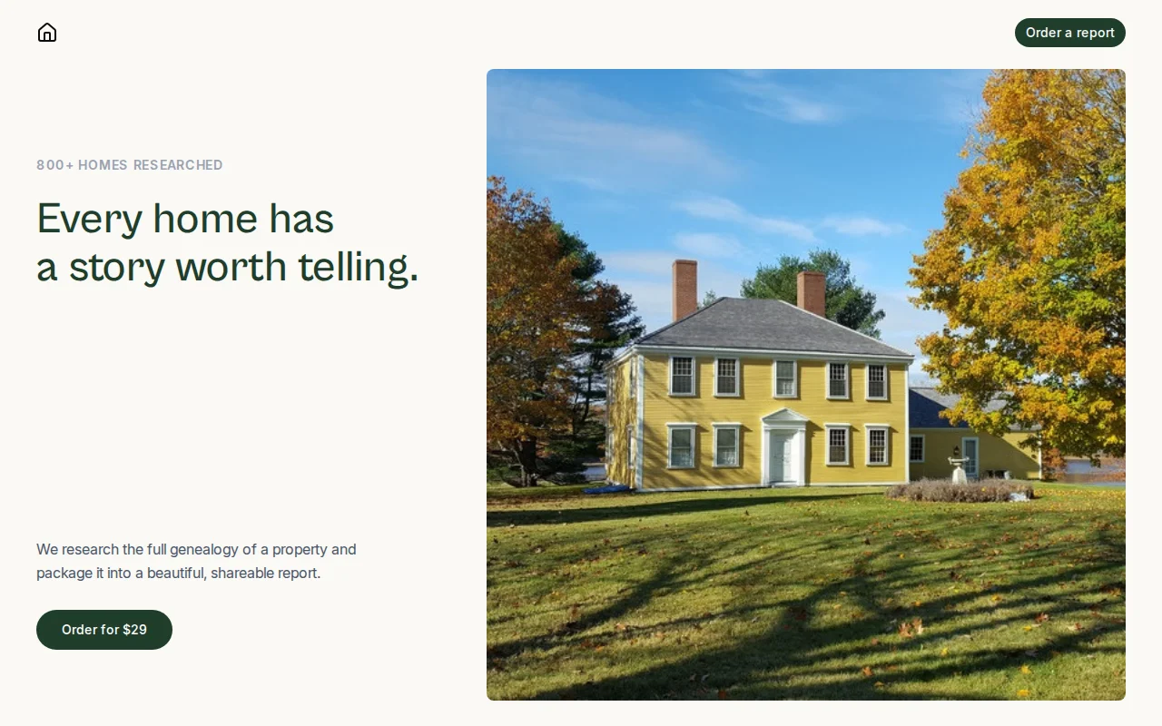 HomeLore – Every home has a story. Let us tell it