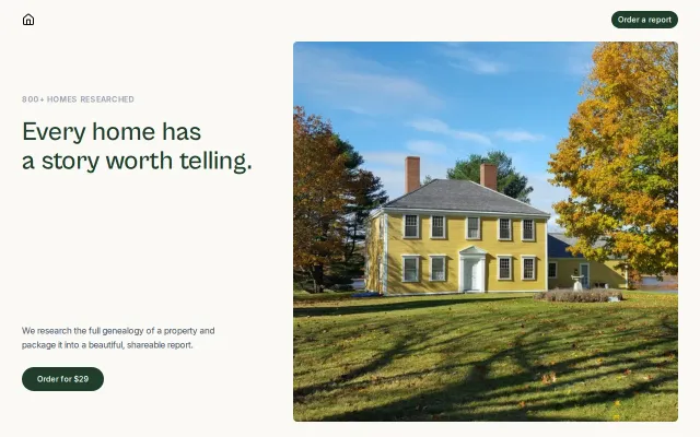 HomeLore – Every home has a story. Let us tell it