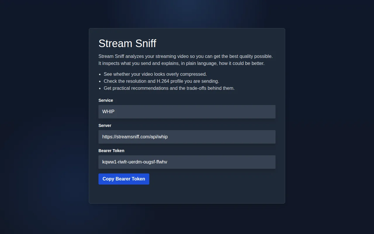 Streamsniff – diagnose and fix your streaming video quality