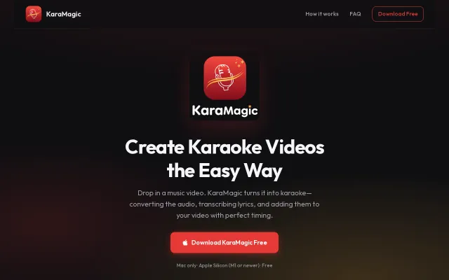 KaraMagic – automatic karaoke video maker