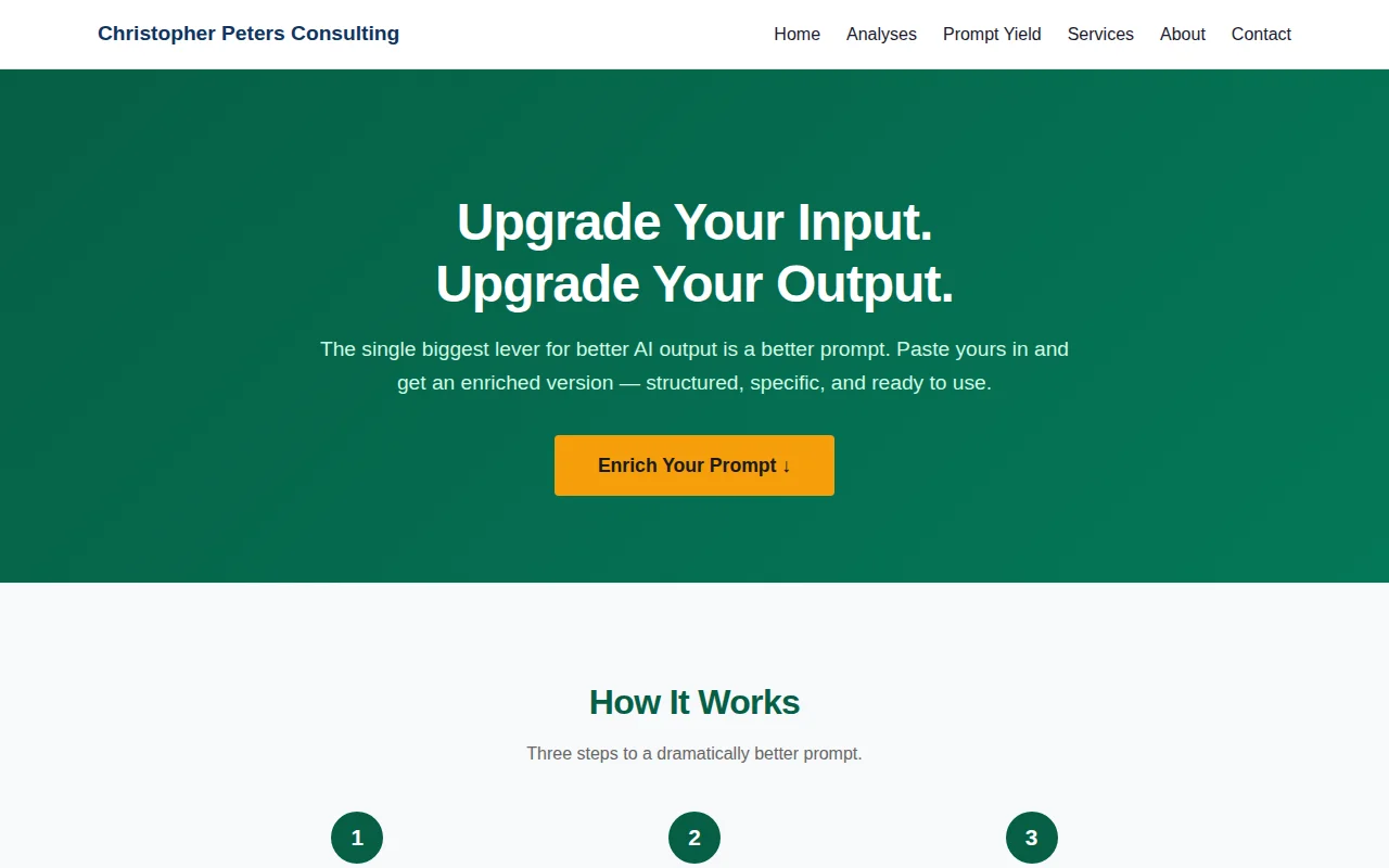 Prompt Enricher – paste a rough prompt, get a structured one back