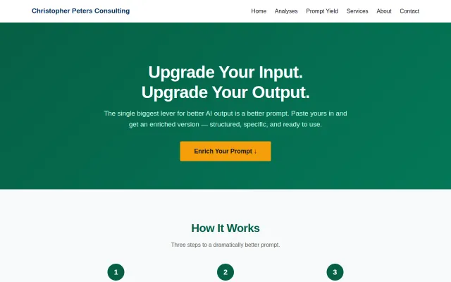 Prompt Enricher – paste a rough prompt, get a structured one back